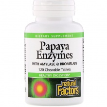  Natural Factors Papaya Enzymes 120 