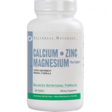  Universal Nutrition Calcium Zinc Magnesium 100 