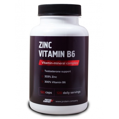 Витамины Protein Company Zinc + Vitamin B6 120 капcул
