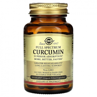  Solgar Full Spectrum Curcumin 30 