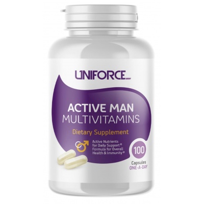 Витамины Uniforce Uniforce Active Man Multivitamins 100 капсул