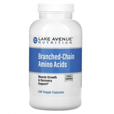 Аминокислота Lake Avenue Nutrition Branched-Chain Amino Acids 240 капсул