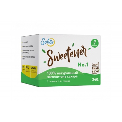 Заменитель сахара Solvie Sweteener 240 гр